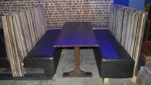 4 x Modular Seats Suitable For Pubs, Restaurants, Nightclubs - Contemporary Design With Striped