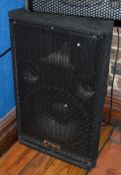 1 x Audio Intimidation DJ Speaker - 200w RMS Speaker With 12 Inch Sub Woofer - Model INT112 - WxDxH: