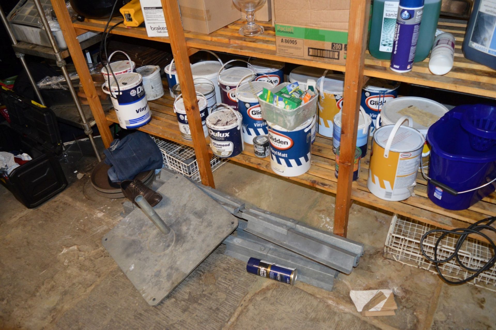 Contents of Shelving Unit Plus Stainless 5 Tier Shelf Unit, Beer Cool and Commercial Microwave - Image 15 of 15