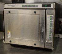 1 x Menumaster Jetwave III UCA1400 Combination Oven - Convected Air By Fan For Enhanced Toasting and