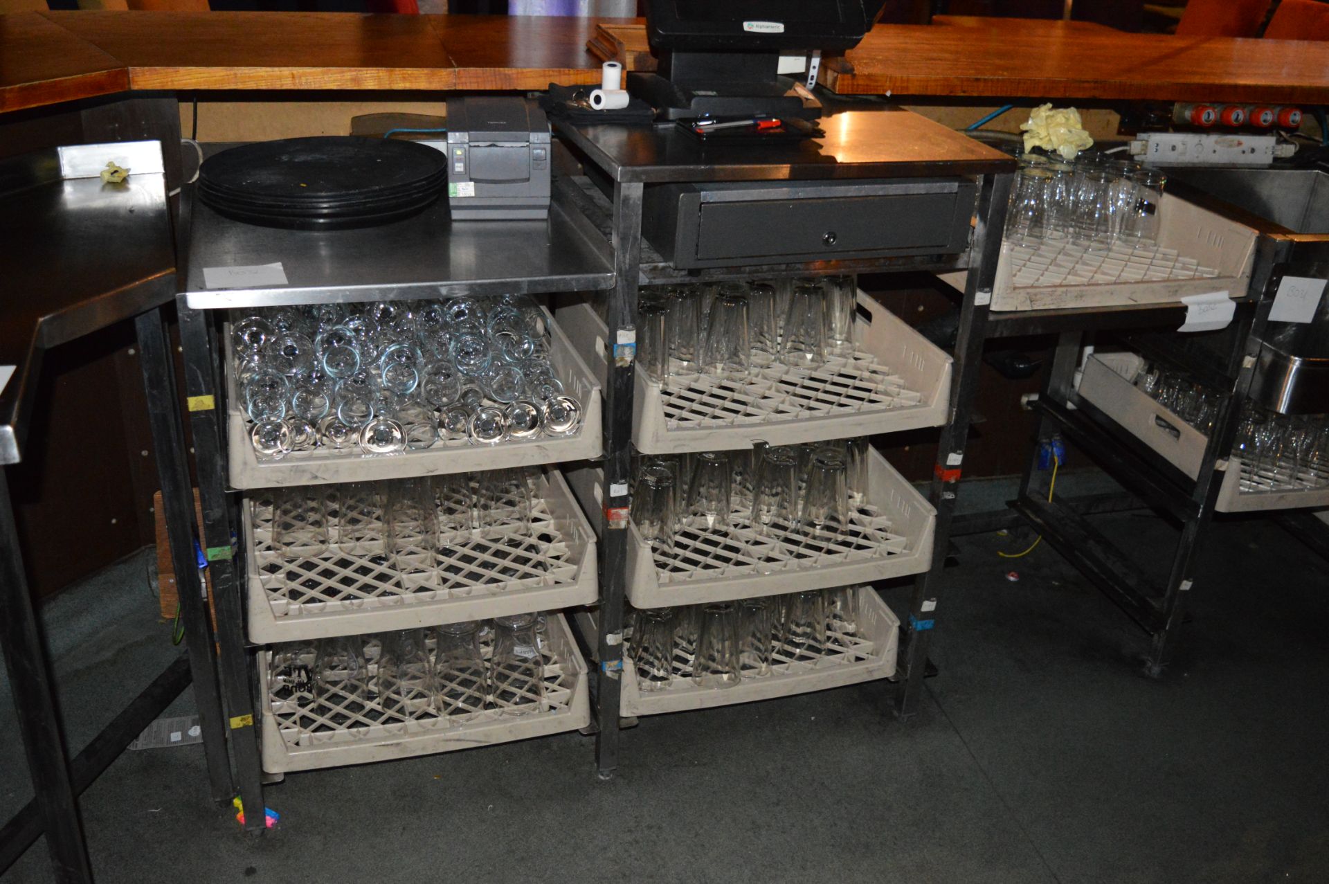 1 x Stainless Steel Workstation For Behind Bars - 8 Pint Pot Tray Capacity, POS Till Holder and an - Image 2 of 2