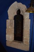 1 x Feature Stone Window Arch - Church Reclamation - Please See Pictures For Condition - H127 x