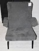 1 x Ligne Roset "Archi" Fireside Armchair In Grey - 80x80x100cm - Dimensions: - Ref: 3870504 - CL087