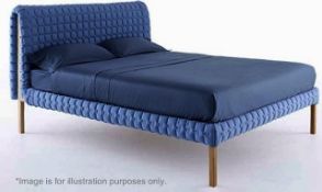 1 x LIGNE ROSET Ruché Bed With High Headboard - Super Kingsize 180 X 200 - Ref: 4977445 - CL087 -