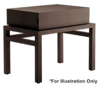 1 x B&B ITALIA / MAXALTO "Thronos" Small Table W/ Drawer - Oak Finish - Ref: 2972868 - CL087 -