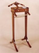 1 x REH KENNEDY Valet Stand (4099) - Solid Cherry Wood Occasional Piece - Size: W40 D50 H118cm -