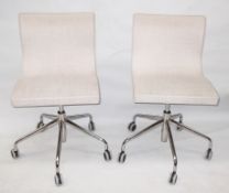 2 x ROSET Sala Chairs - Set Of 2 Chairs Sleigh Foot Qs13 - Ref: 3069425 - CL087 - Location: