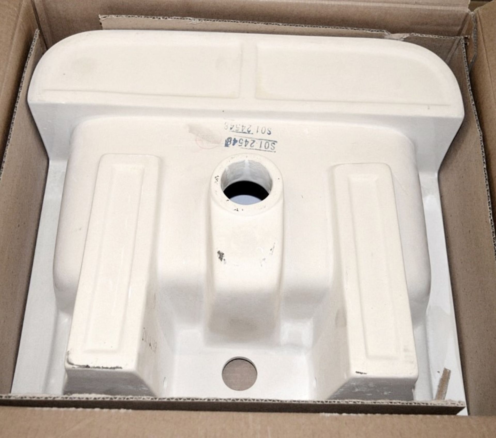 1 x Vogue Bathrooms OPTIONS Single Tap Hole SEMI RECESSED SINK BASIN - 450mm Width - Brand New Boxed - Image 4 of 4