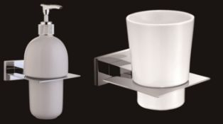 1 x Collection of Vogue Bathrooms Series 6 Accessories - Includes 1 x Toothbrush Holder, 7 x Soap