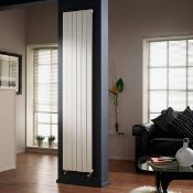 1 x Quinn Slieve Designer Single Panel Radiator in Silver - Contemporary Design - Will Enhance any