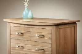 1 x Matlock Solid Oak 2 Over 2 Chest of Drawers - MADE FROM 100% AMERICAN SOLID OAK - CL112 - New,