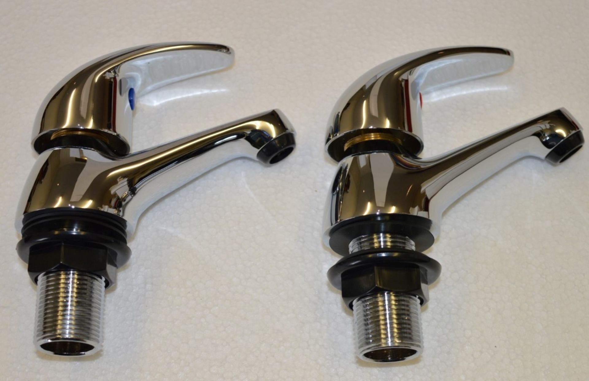 1 x Vogue Carmina Basin Taps - Pair Of - Vogue Bathrooms Gold Brassware Collection - High Quality - Image 3 of 5