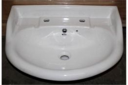 22 x Vogue Bathrroms HEYWOOD Two Tap Hole Sinks Basins - Basins Only - Pedestals Not Included -