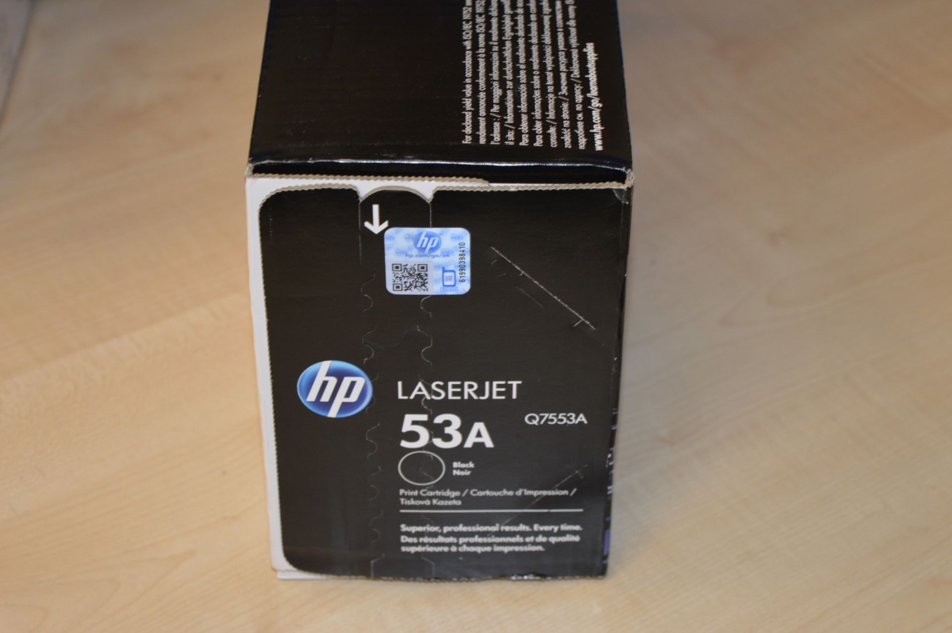 1 x Genuine HP Laserjet 53A Black Printer Toner Cartridge - Sealed - Q7553A - Suitable For M2727 - Image 2 of 2