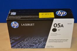 1 x Genuine HP Laserjet 05A Black Printer Toner Cartridge - Sealed - CE505A - Suitable For P2035 and