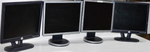 8 x Various 17 Inch Flat Screen TFT Monitors - From Working Environment - Without Cables - CL011 -