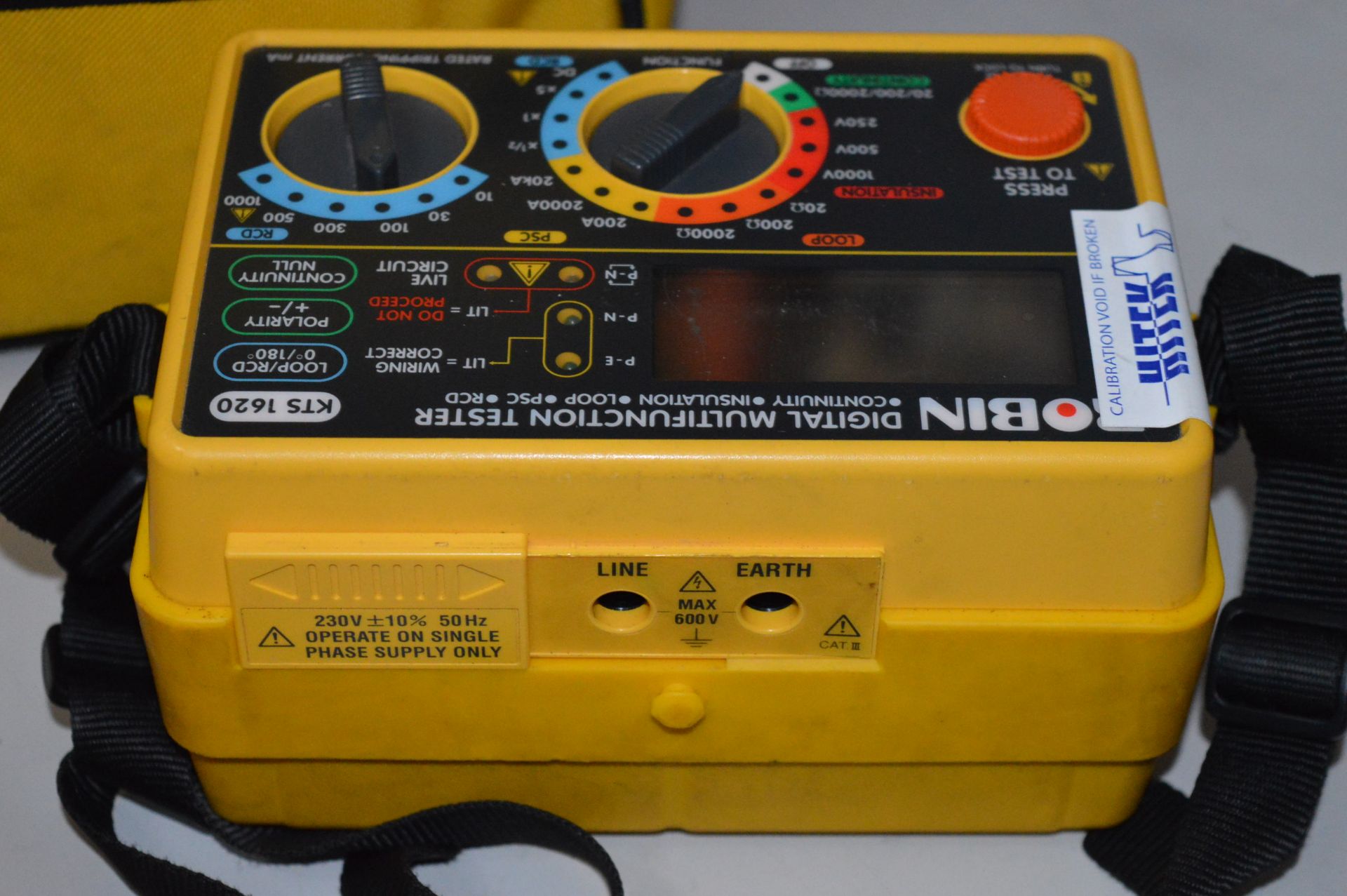 1 x Robin 5 in 1 Multi Function Tester - Model KTS 1620 - Includes Case and Cables - For The Testing - Image 6 of 8