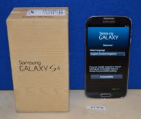 1 x Samsung Galaxy S4 Mobile Phone - Pebble Blue - GT-I9505 - Features Quad Core 1.9ghz Processor,