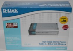 1 x D Link High Speed Internet Access ADSL2+ Ethernet Modem - Model DSL-320T - Includes