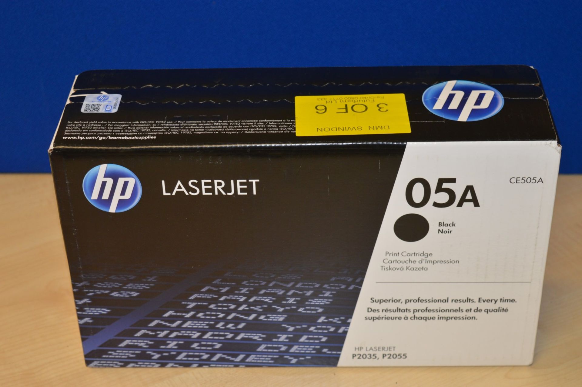 1 x Genuine HP Laserjet 05A Black Printer Toner Cartridge - Sealed - CE505A - Suitable For P2035 and