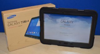 1 x Samsung Galaxy Tab 4 - Model SM-T530 - Features 10.1 Inch LCD Screen, 1.2ghz 1.5gb Ram, 16gb Rom