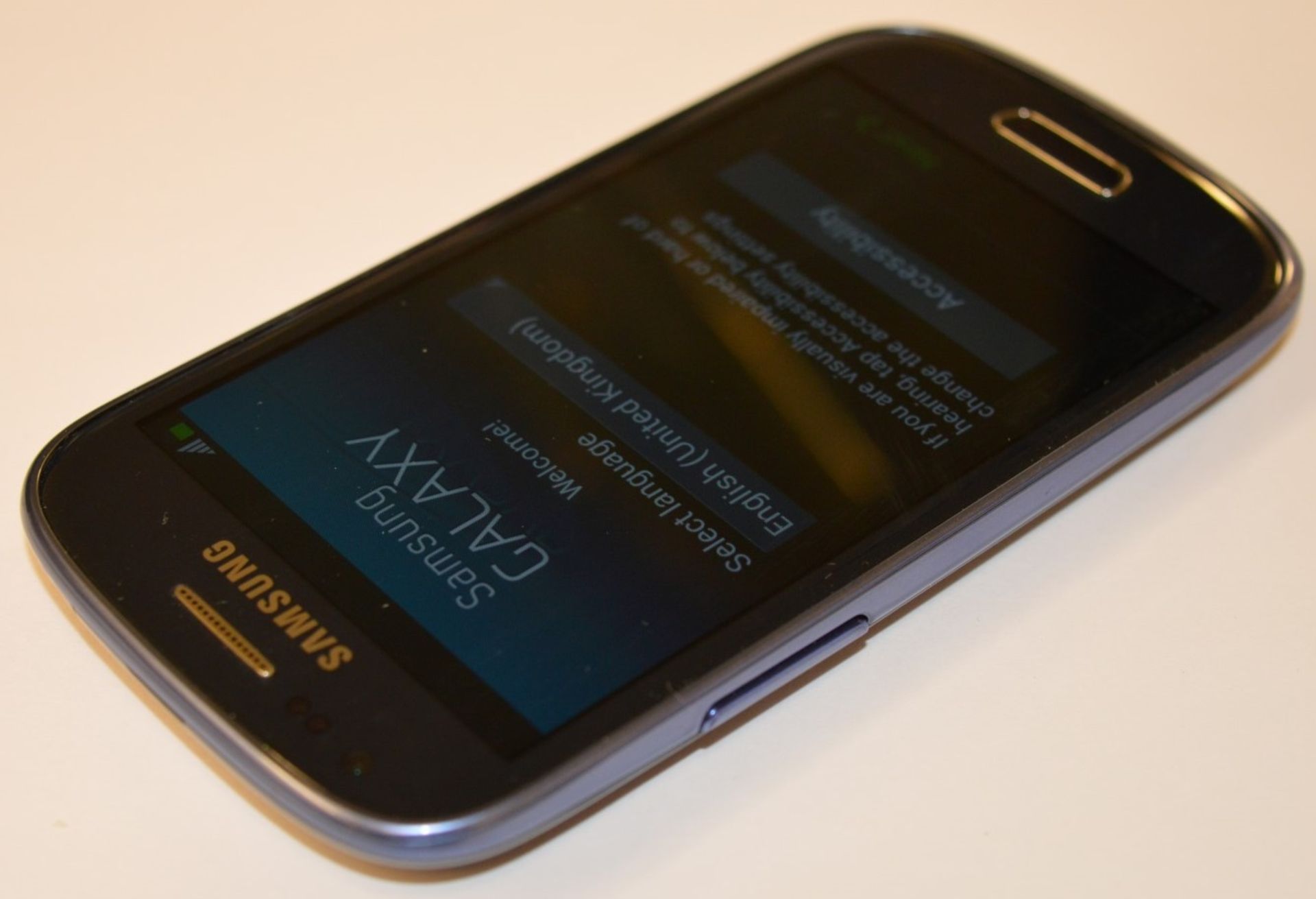 1 x Samsung Galaxy S3 Mini Mobile Phone - Pebble Blue - Features Dual Core 1ghz Processor, 1gb - Image 4 of 5