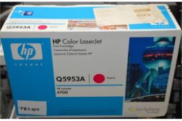 1 x HP Q5953A (643A) Original Magenta Toner Cartridge - For HP Laserjet 4700 Printers - Genuine