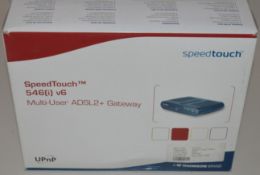 1 x Thompson Speedtouch 546i v6 Multi User ADSL2+ Gateway Router - New Boxed Stock - CL300 -