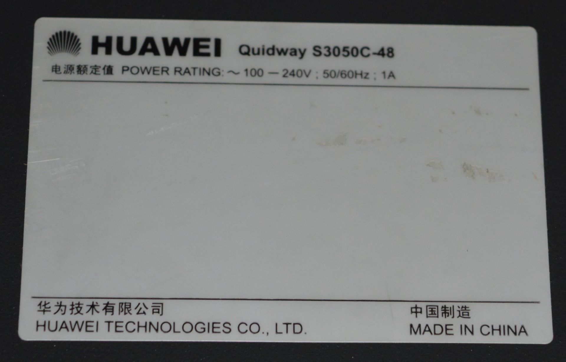 1 x Huawei Quidway S3050 Series Switch - CL159 - Ref PC002 - Location: Altrincham WA14 - Image 4 of 5