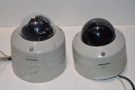 2 x Panasonic Dynamic CCTV Cameras - Includes WV-CW474AFE and WVQ112E Models - Removed From