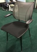 1 x Humanscale Office Chair With Form Sensing Mesh Technology Lumbar Support - Tri Panel Back With