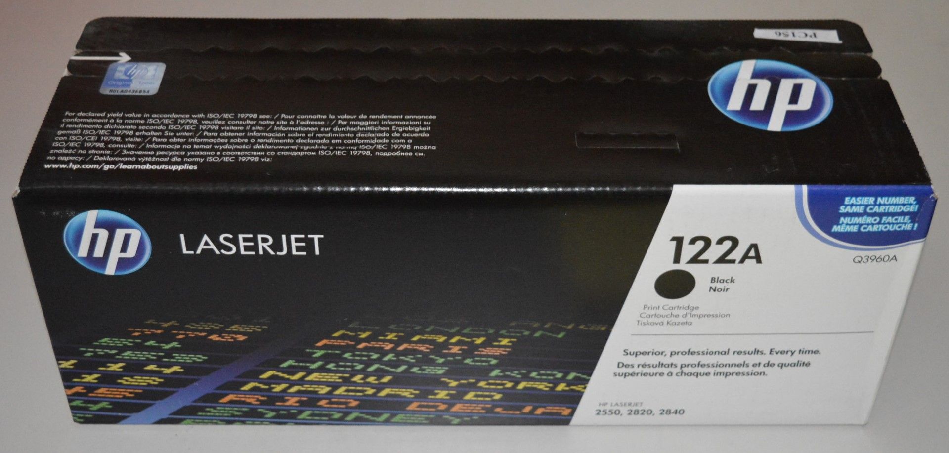 1 x Genuine HP Laserjet 122a Toner Cartridge - Type Q3960A Suitable For HP 2550, 2820 and 2840