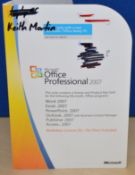 1 x Microsft Office 2007 Professional COA - Features Word, Excel, Powerpoint, Outlook Publisher