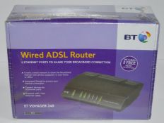 5 x BT Voyager 240 Wired ADSL Routers - New and Sealed - Includes Microfilters - CL159 - Ref PC??? -
