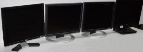 8 x Various 17 Inch Flat Screen TFT Monitors - From Working Environment - Without Cables - CL011 -