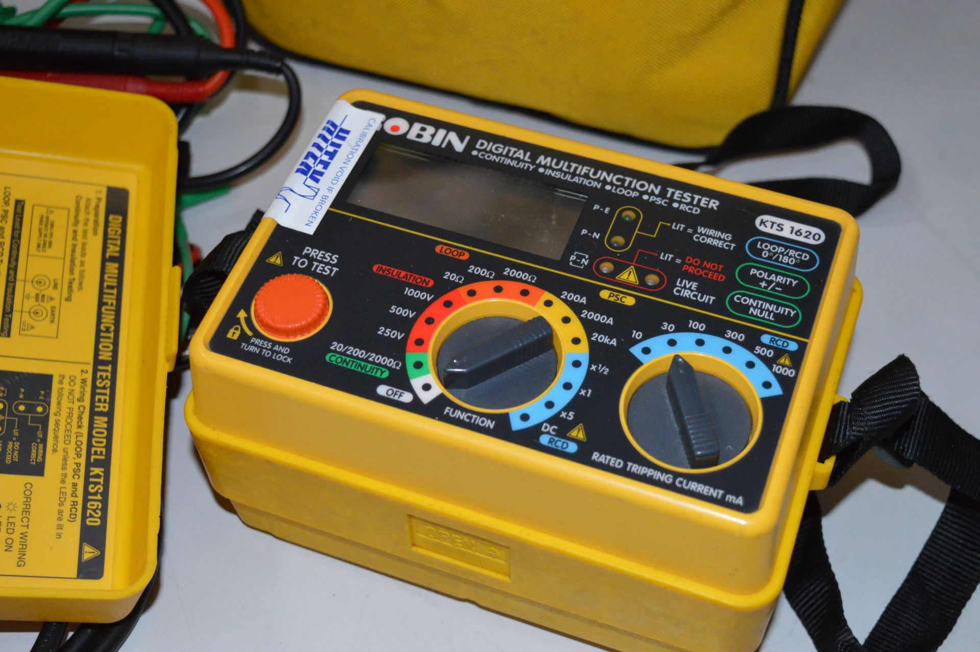 1 x Robin 5 in 1 Multi Function Tester - Model KTS 1620 - Includes Case and Cables - For The Testing