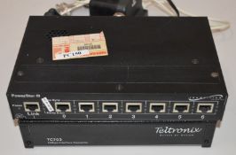 1  x TransitionNetworks PowerStar III AS400 7-port Active UTP Repeater and 1 x Teltronix TC703 2Mbps