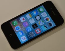 1 x Apple Iphone 4S Mobile Phone - Black - Features Dual Core 1ghz Processor, 1gb System Ram, 8gb