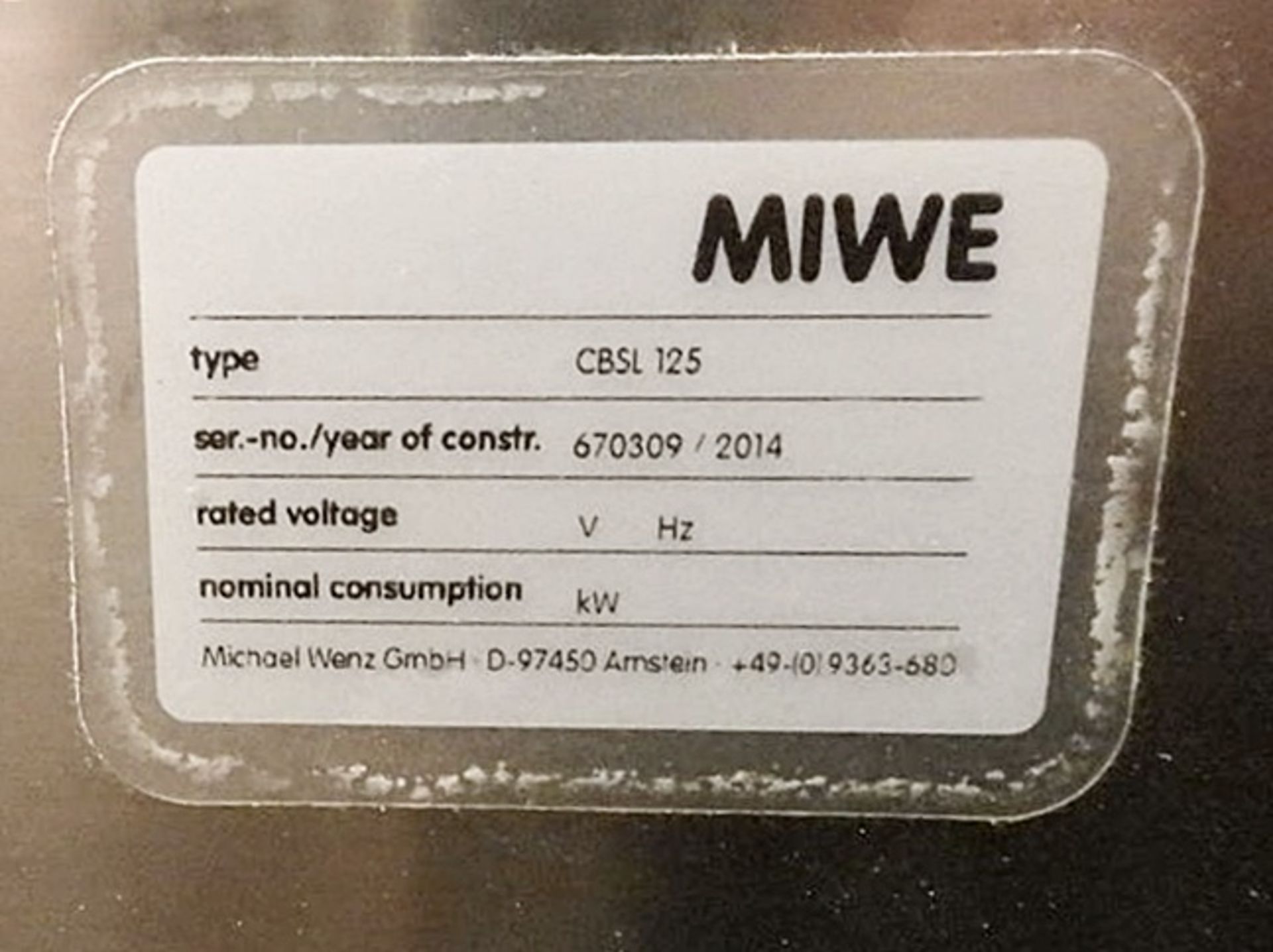 1 x MIWE  CBWT 125 - Measurements: 80cm x 83cm x height 25cm - Year 2014 - Upmarket London - Image 5 of 6