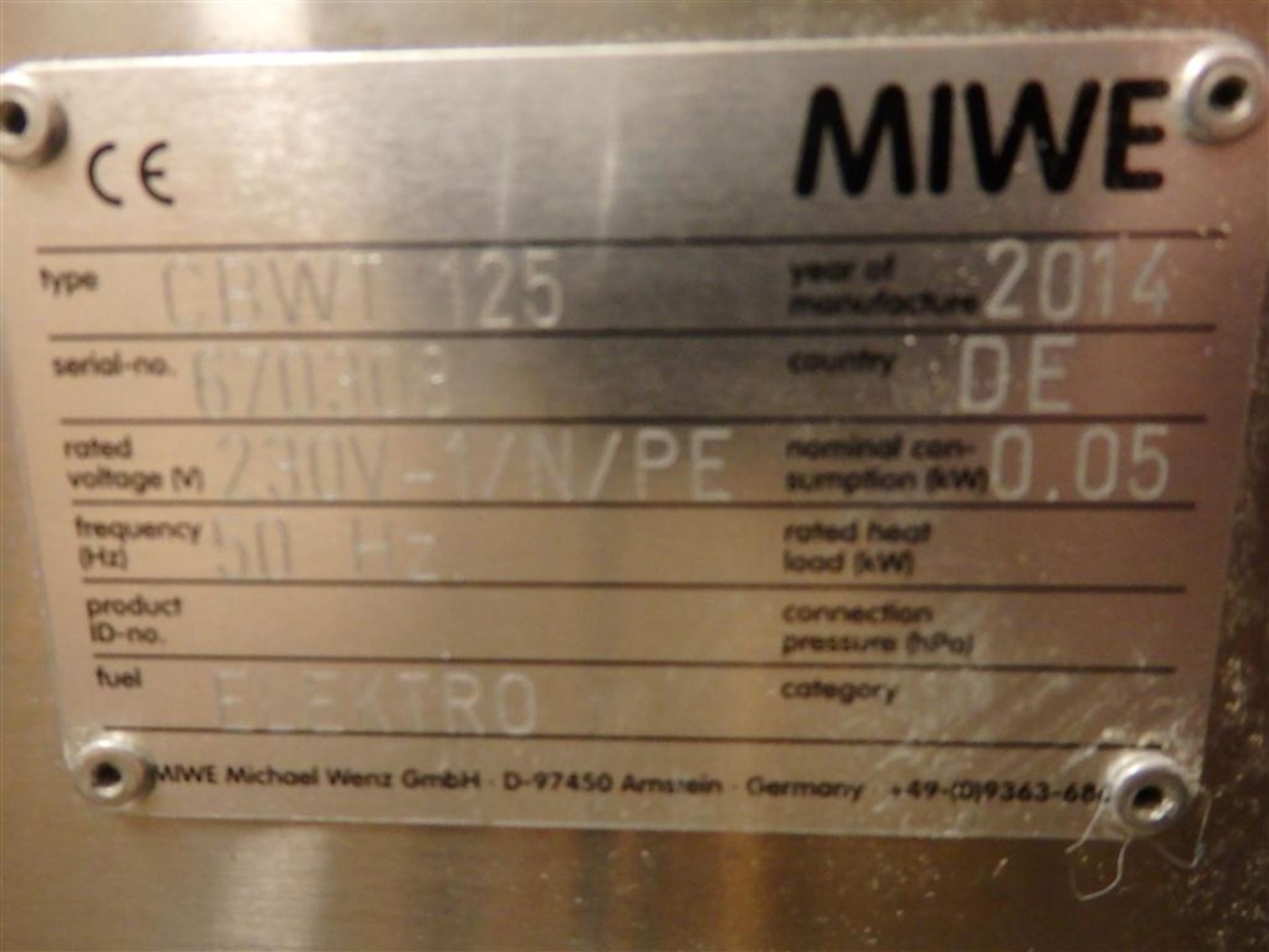 1 x MIWE  CBWT 125 - Measurements: 80cm x 83cm x height 25cm - Year 2014 - Upmarket London - Image 4 of 6