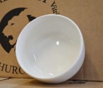 24 x Churchill "Alchemy" Cook & Serve Ceramic Ramequins - 6.5oz - White/Plain - Full Case - New &