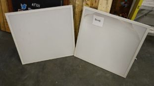 2 x Illuminated Slim Signage Cabinets (1 x broken) - Size: H60 x W60 x D6cm Each - Ref: BL016 (GFFA)
