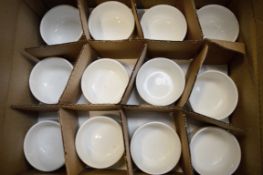 24 x Churchill "Alchemy" Cook & Serve Ceramic Ramequins - 6.5oz - White/Plain - Full Case - New &