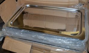 20 x Gastronorm Pans - Dimensions 33 x 53 x 2cm - New / Unused Resteraurant Stock - Ref: BL052 (