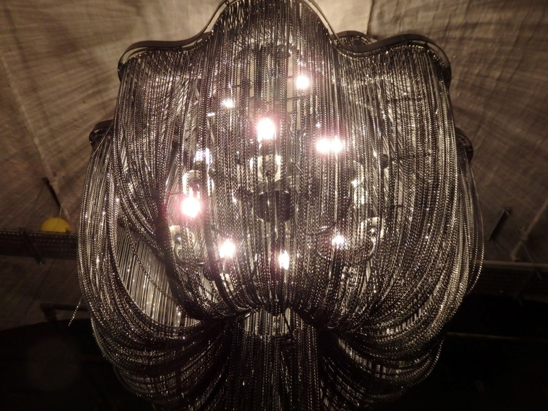 1 x Large Tiered Black Chain Chandelier - Size: Height Approx 200cm  - Ref: DE030 (RM1) - CL122 - - Image 3 of 4