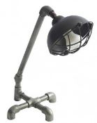 1 x Andrew Martin Pipeline Desk Lamp - Industrial Desk Lamp Made From Pipework - Height - 380 mm -