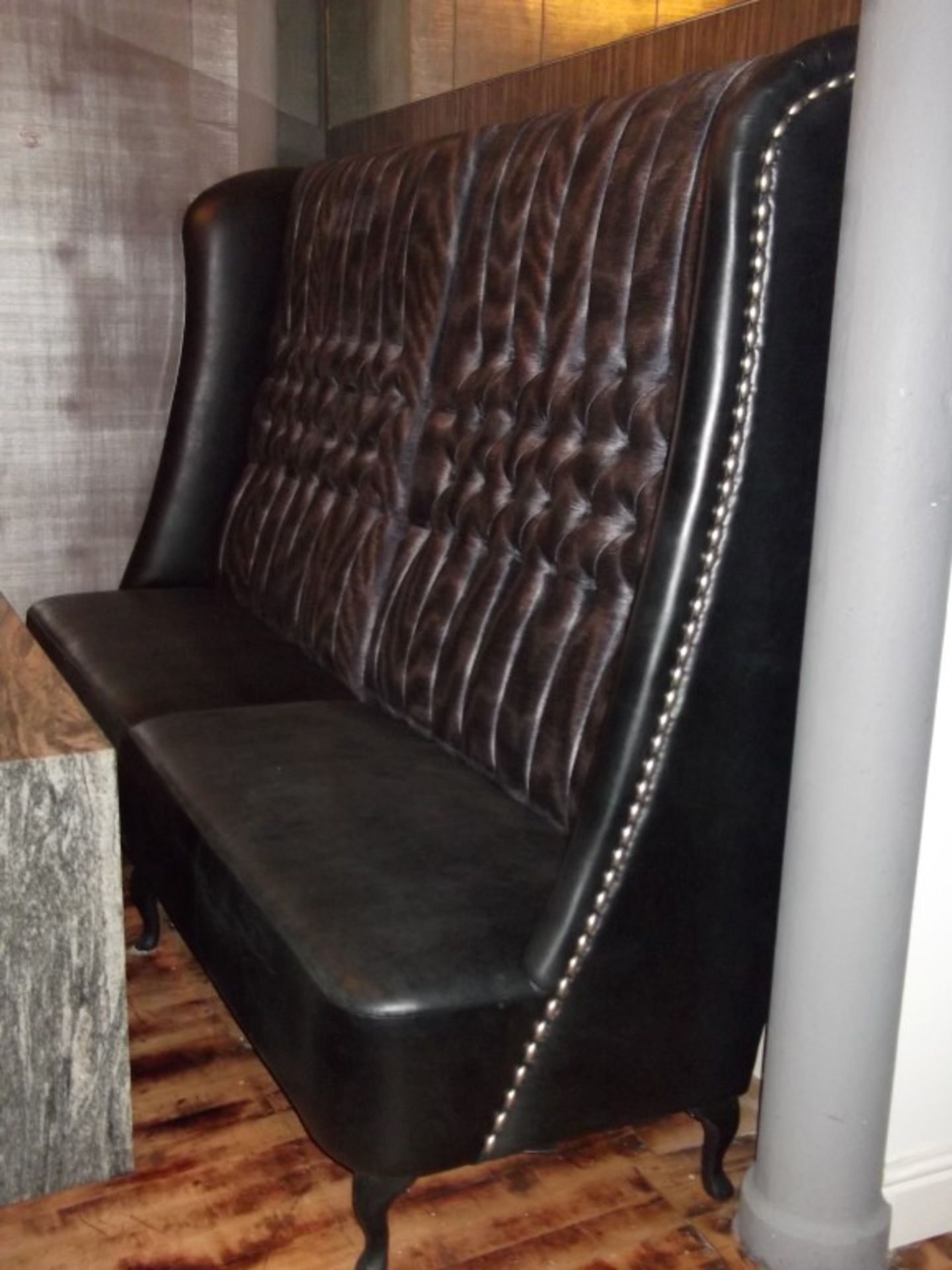 1 x Handcrafted Booth - Upholstered In A Rich "Zinc Jacopo" Fabric - Huge In Size, 2.8 Metres Wide - - Image 3 of 5