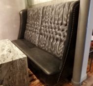 1 x Handcrafted Booth - Upholstered In A Rich "Zinc Jacopo" Fabric - Huge In Size, 2.8 Metres Wide -