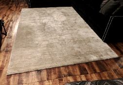 1 x Dolce Rug in SILVER - Handmade In India - Dimensions: 200 x 300cm - Ref: DE033 (RM1) - CL122 -