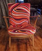 1 x Stunning Vintage Chair - Expertly Reupholstered In Luxury Fabric By Professional Craftsmen -